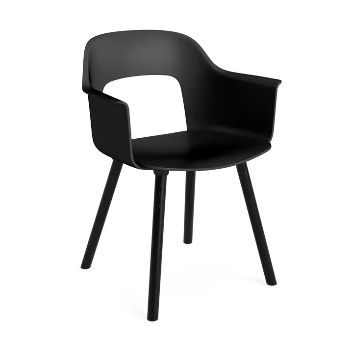 Layout Armchair 211 Armstuhl - Black-schwarzlackierte Eiche - HAY