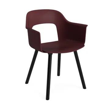 Layout Armchair 211 Armstuhl - Bordeaux-schwartzlackierte Eiche - HAY