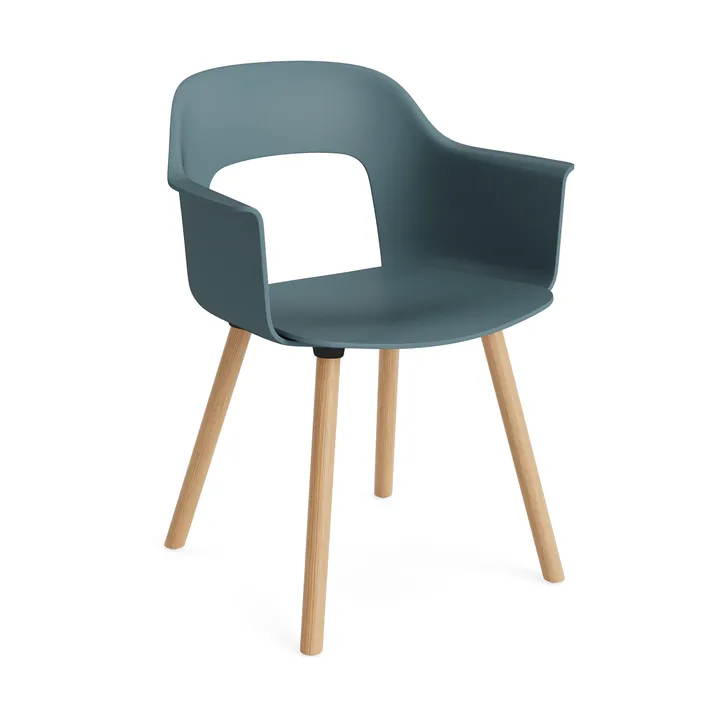 Layout Armchair 211 Armstuhl - Ocean-lackiertes Eicheholz - HAY