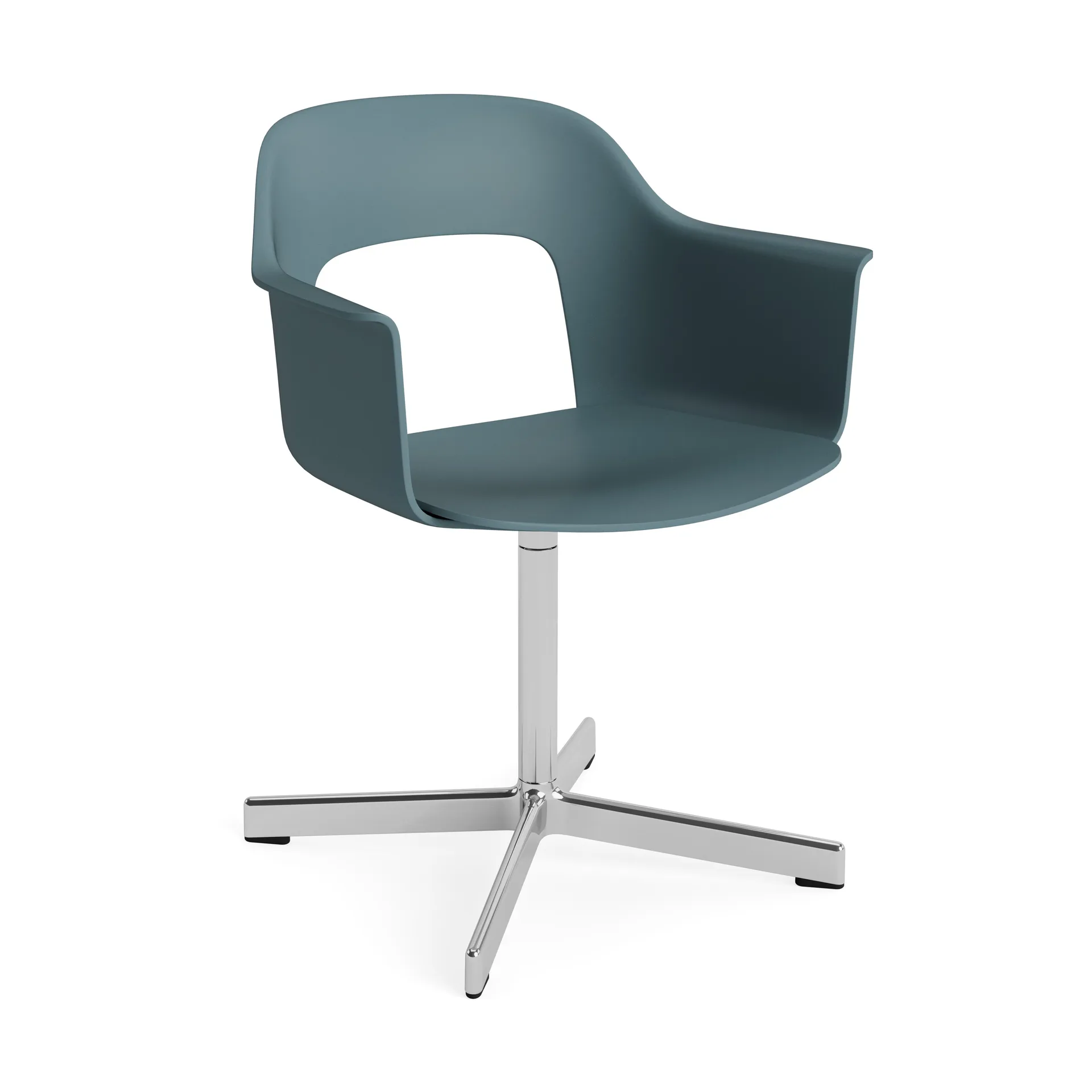 Layout Armchair 231 Bürostuhl, Ocean-polerad aluminium 4-star Drehfuß HAY