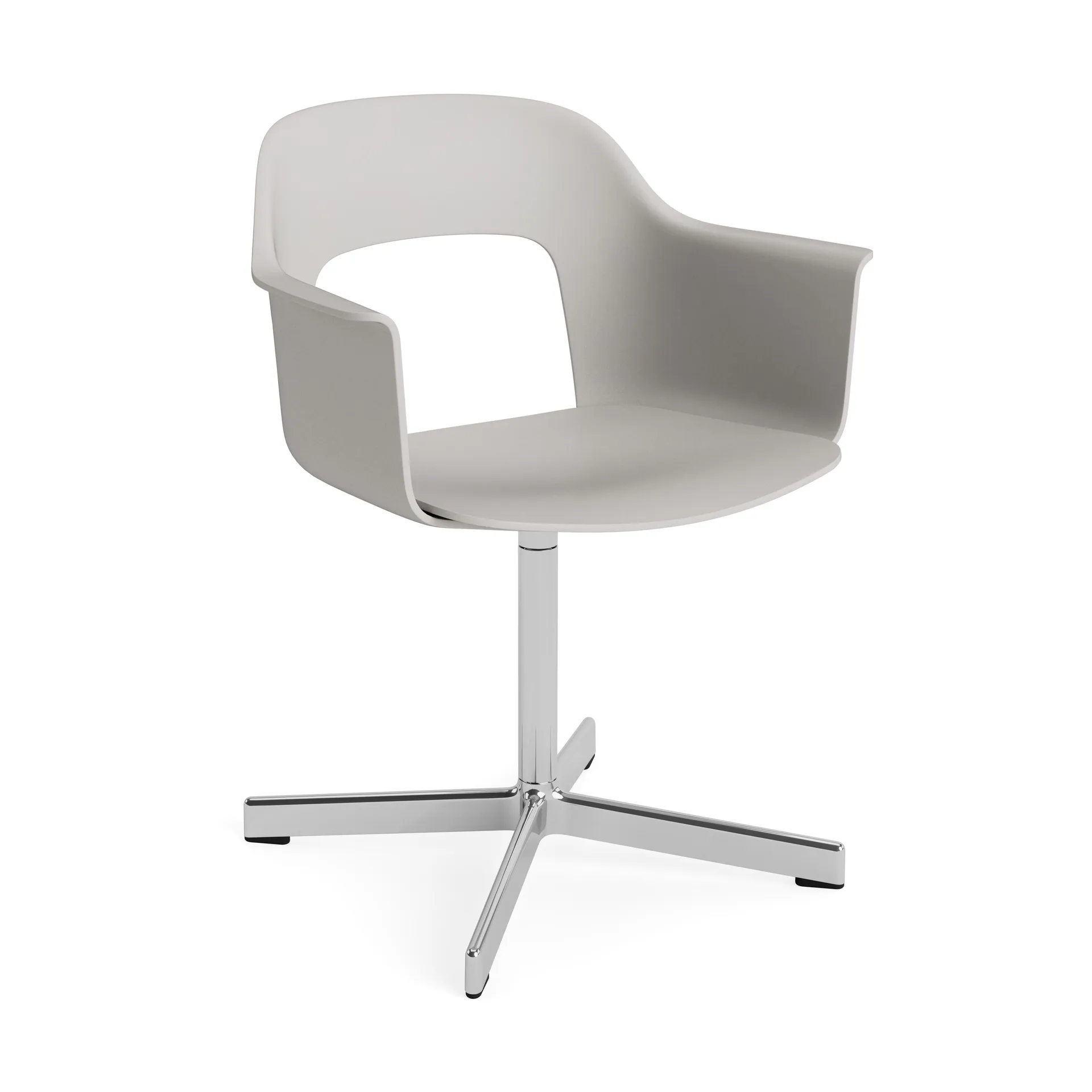 Layout Armchair 231 Bürostuhl, Sky grey-polerad aluminium 4-star Swivel Base HAY