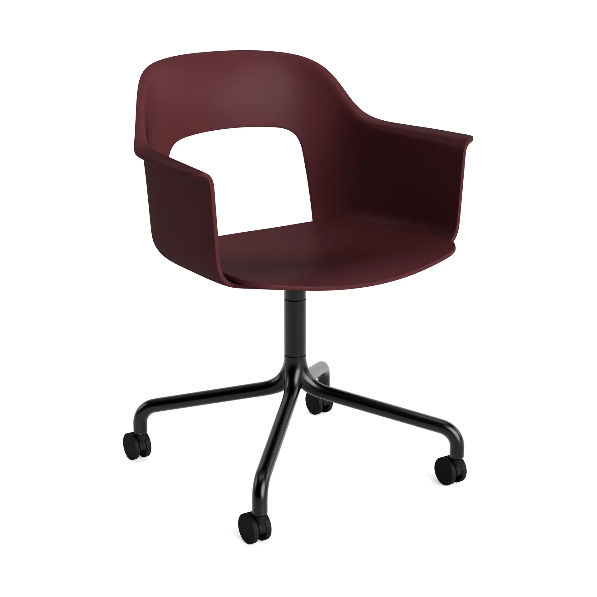Layout Armchair 261 Stuhl, Bordeaux-black HAY