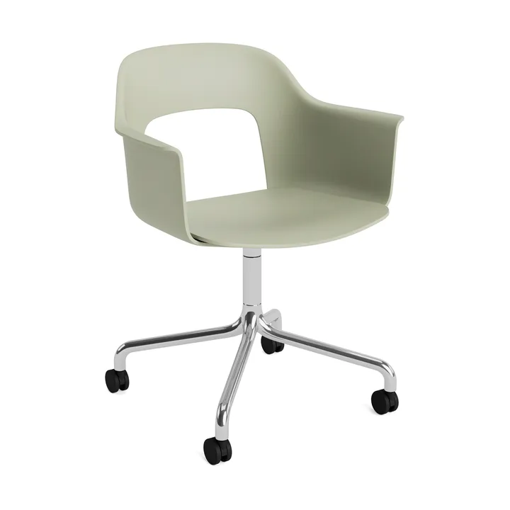 Layout Armchair 261 Stuhl - Bottle green-polerad aluminium - HAY