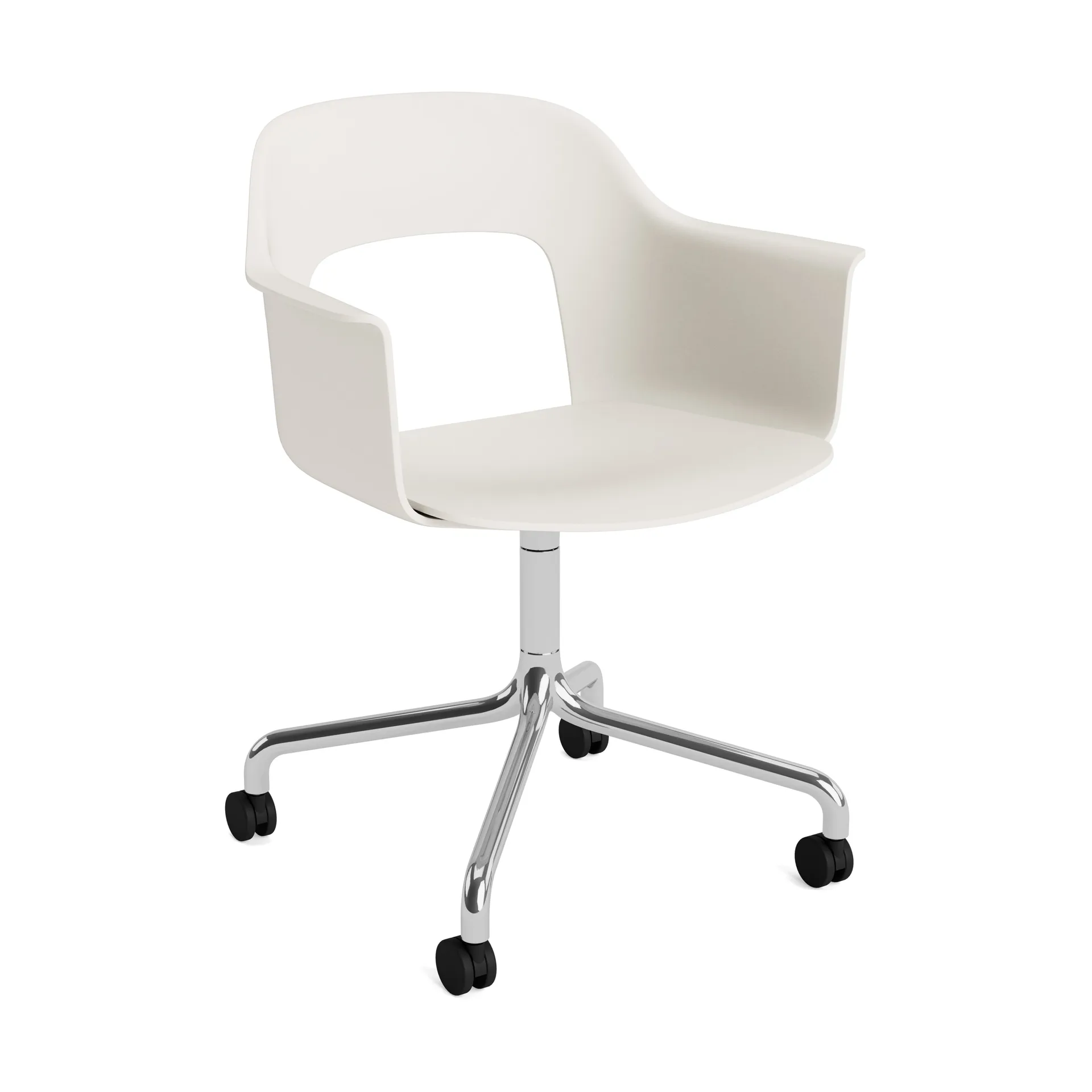 Layout Armchair 261 Stuhl, Cream white-polerad aluminium HAY