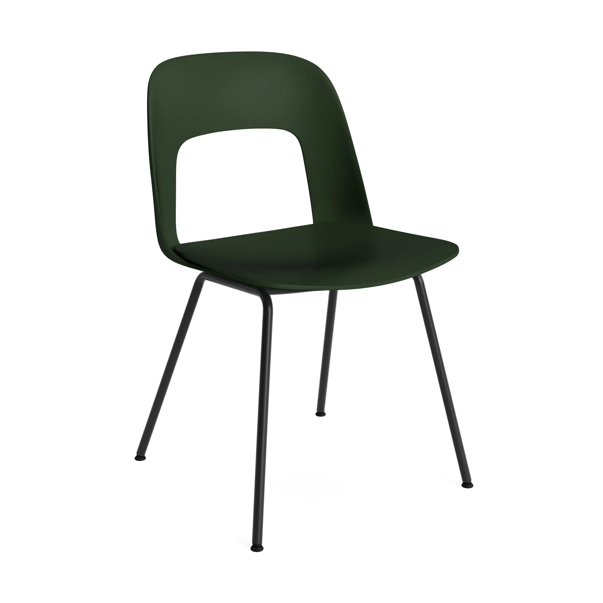 Layout Chair 111 Stuhl, Bottle green-black HAY