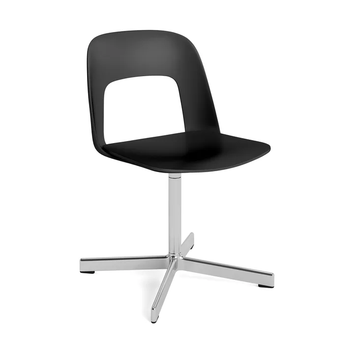 Layout Chair 131 Stuhl - Black-polerad aluminium - HAY