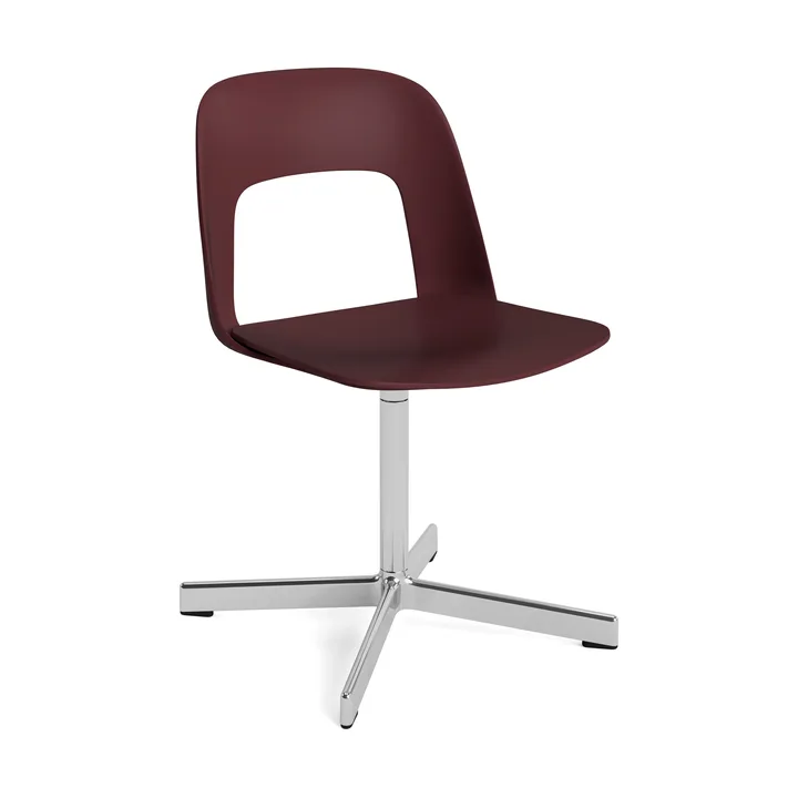 Layout Chair 131 Stuhl - Bordeaux-polerad aluminium - HAY