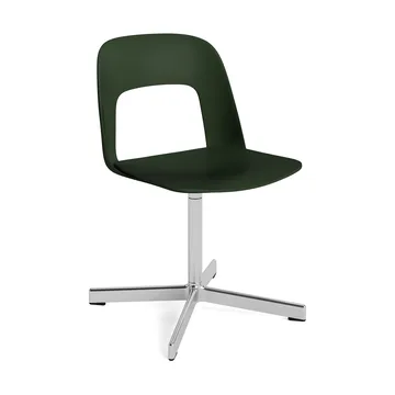 Layout Chair 131 Stuhl - Bottle green-polerad aluminium - HAY