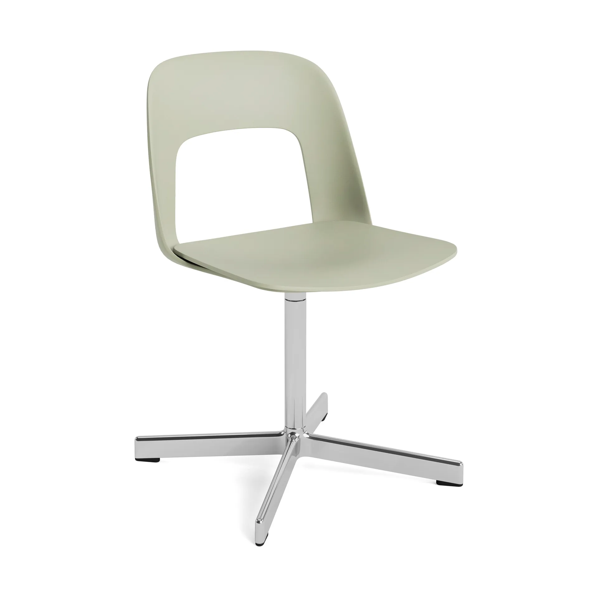 Layout Chair 131 Stuhl, Pastel green-polerad aluminium HAY
