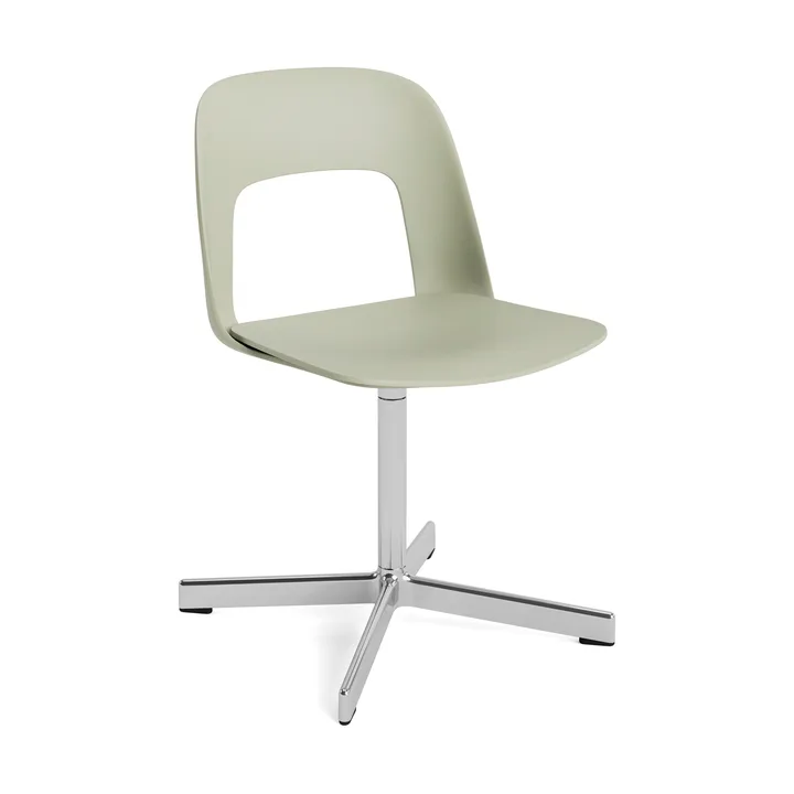 Layout Chair 131 Stuhl - Pastel green-polerad aluminium - HAY