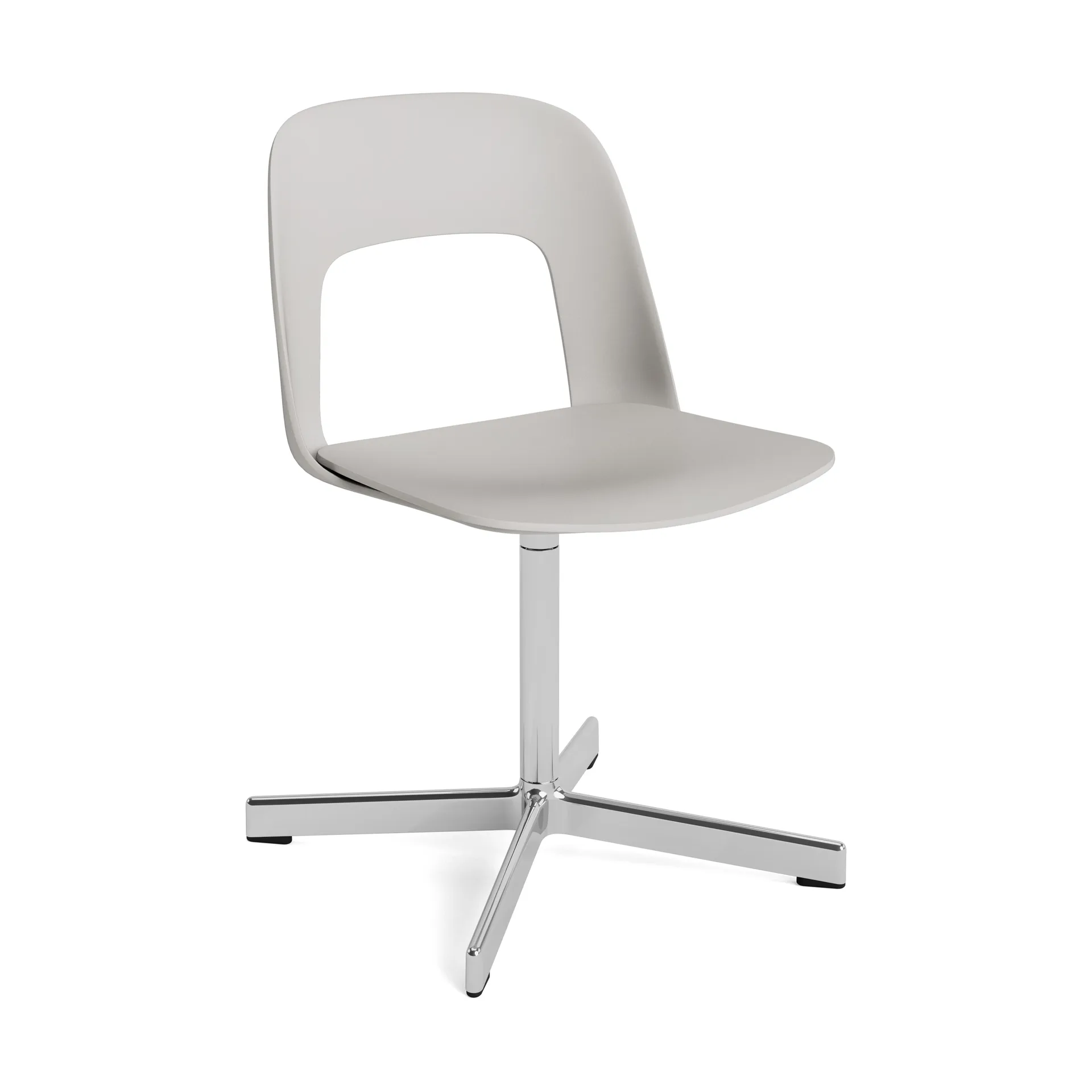 Layout Chair 131 Stuhl, Sky grey-polerad aluminium HAY