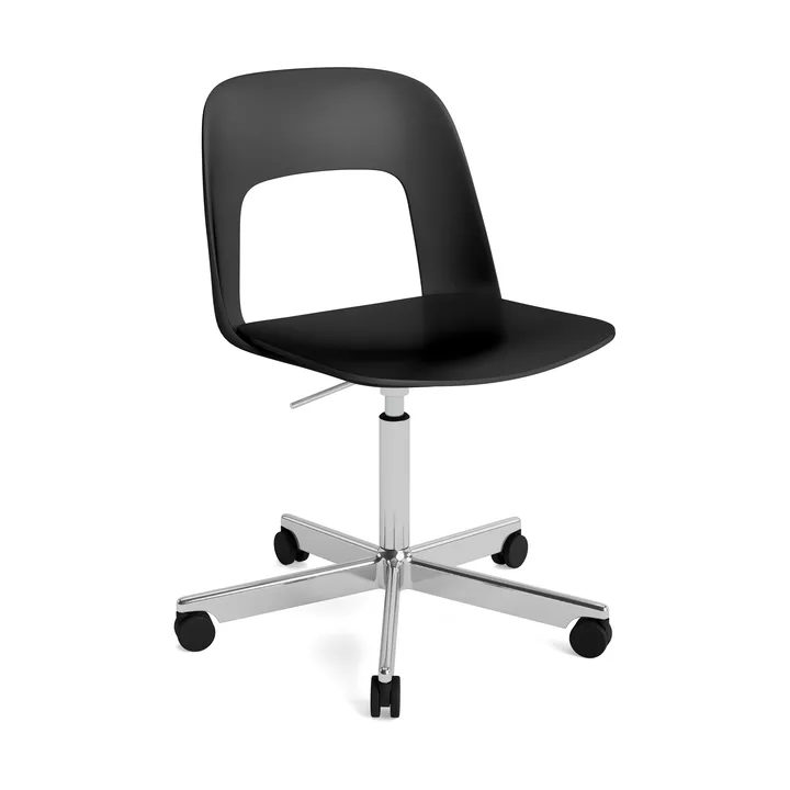 Layout Chair 141 Stuhl - Black-polerad aluminium - HAY