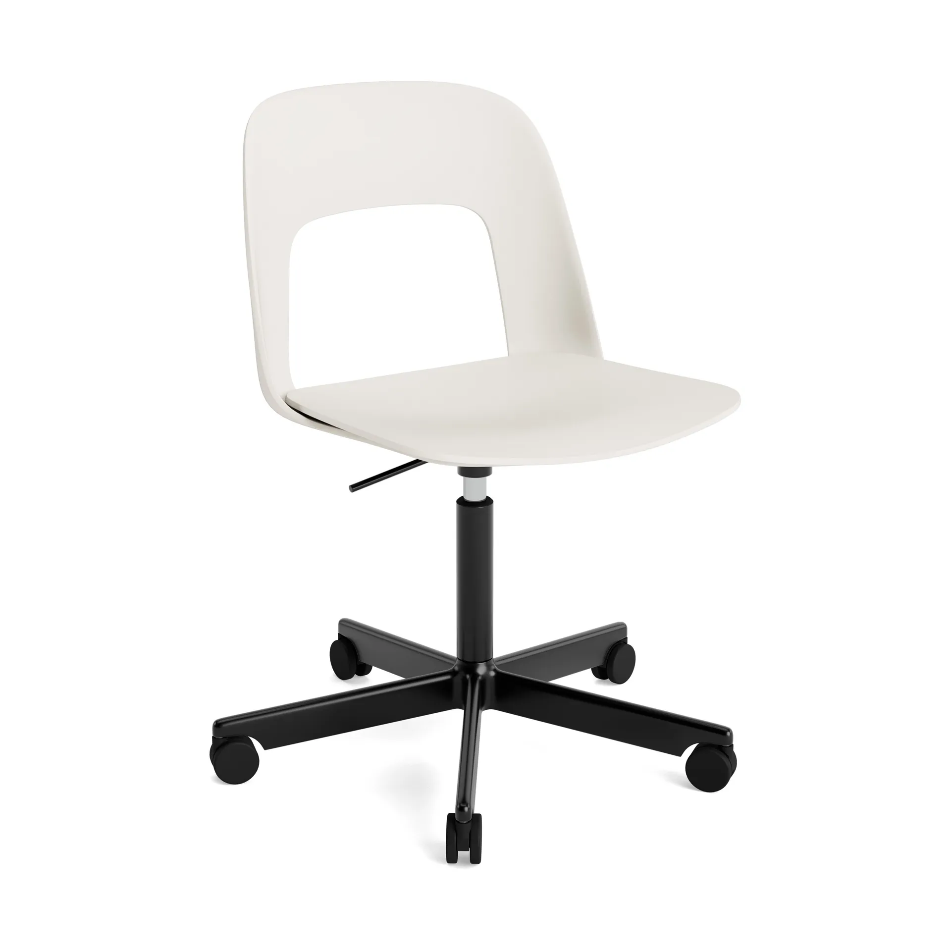 Layout Chair 141 Stuhl, Cream white-black HAY