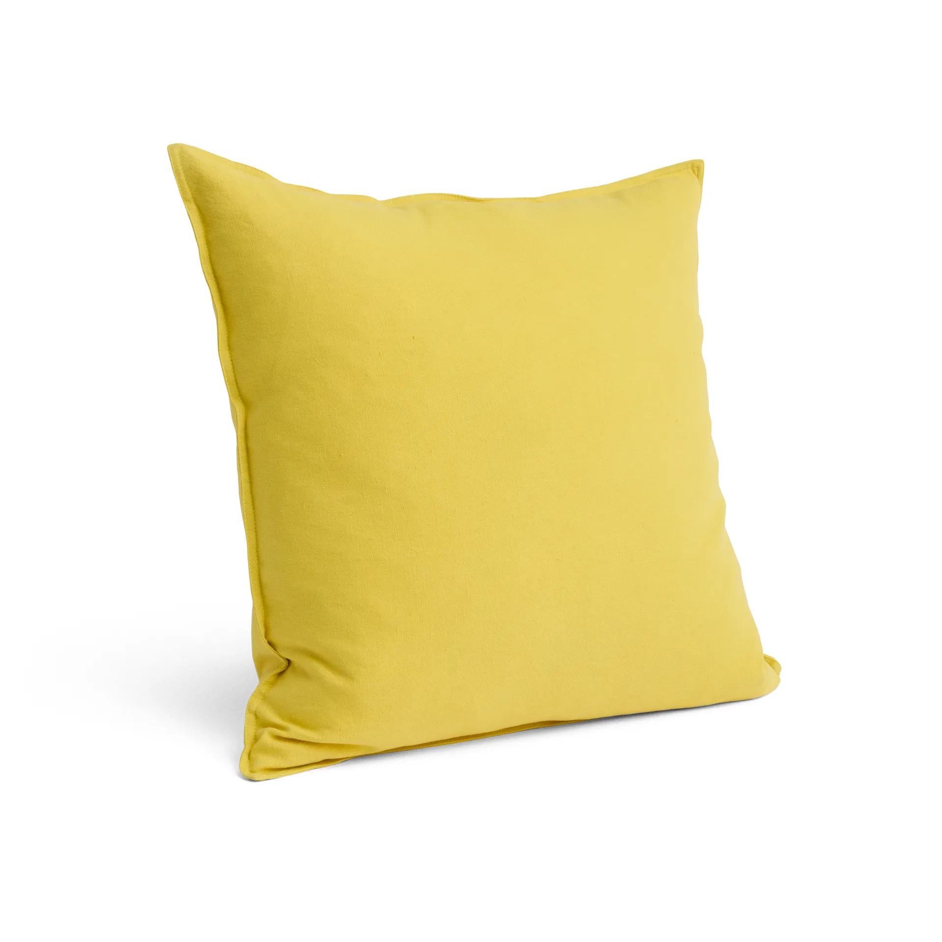 Linen Kissen 60x60 cm, Lemon yellow HAY