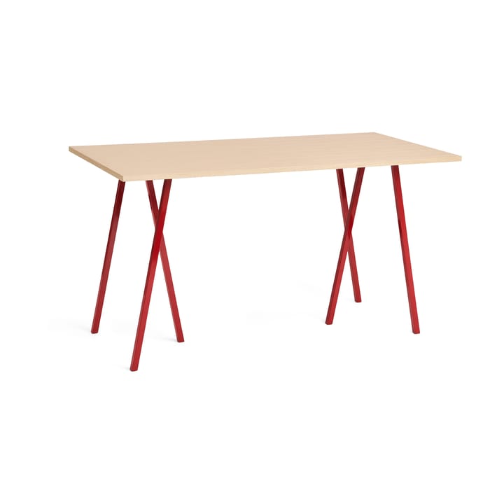 Loop Stand incl. support Bartisch 87,5x180 cm - Maroon red-clear lacq. oak - HAY