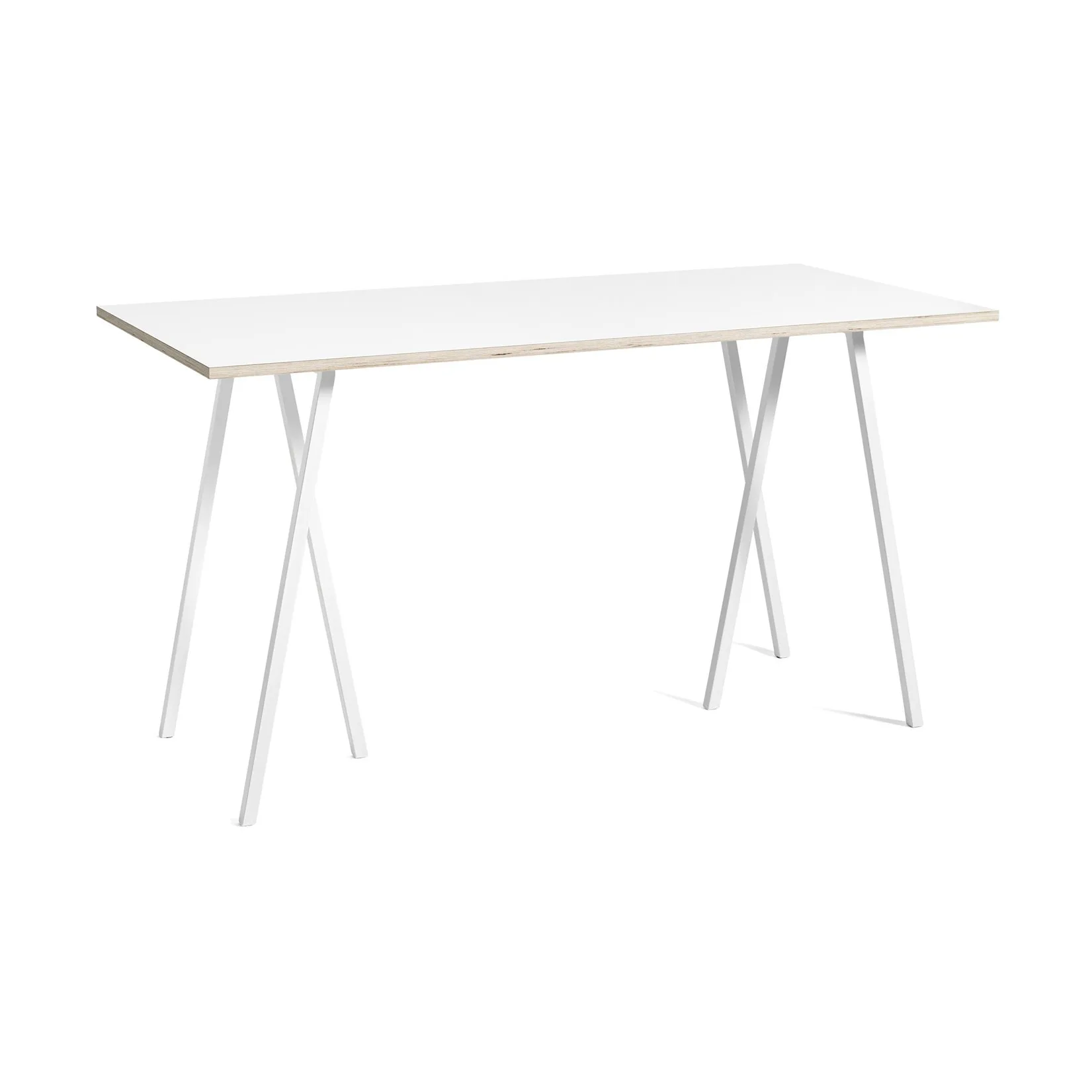 Loop Stand incl. support Bartisch 87,5x180 cm, White-white laminate-plywood HAY