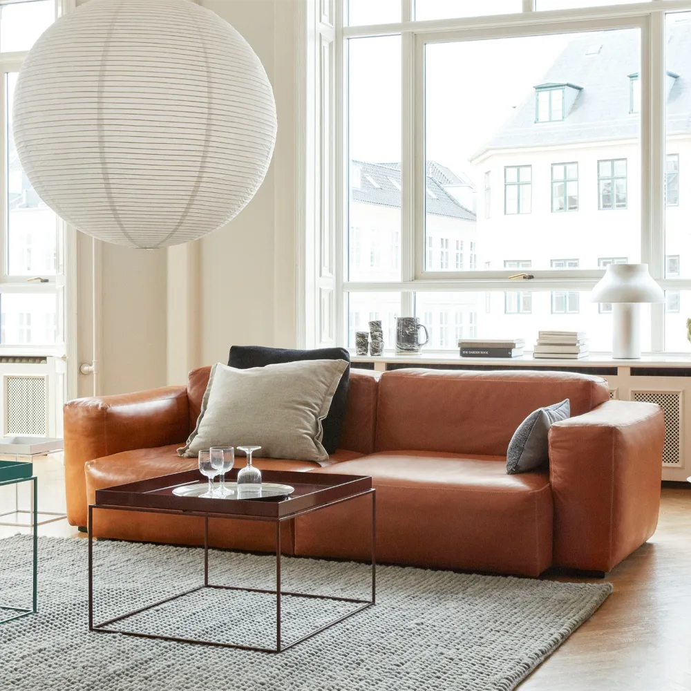 Mags 2,5-Sitzer COMB Sofa, Sense cognac-hellgraue Naht HAY