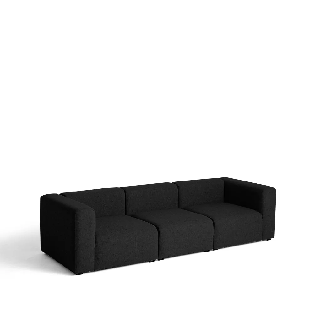 Mags 3-Sitzer Sofa, Stoff Hallingdal 65 190 schwarz HAY
