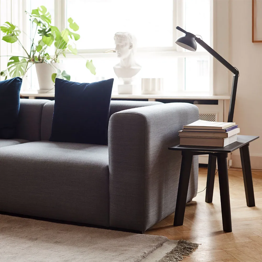 Mags 3-Sitzer Sofa, Stoff Hallingdal 65 190 schwarz HAY