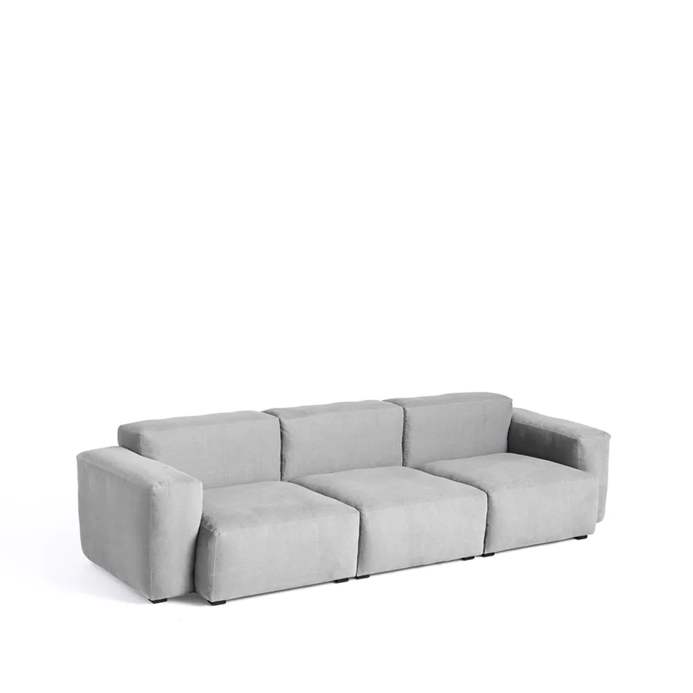 Mags Soft low 3-Sitzer Sofa, Linara 443 Tweed-Ton-in-Ton-Naht HAY