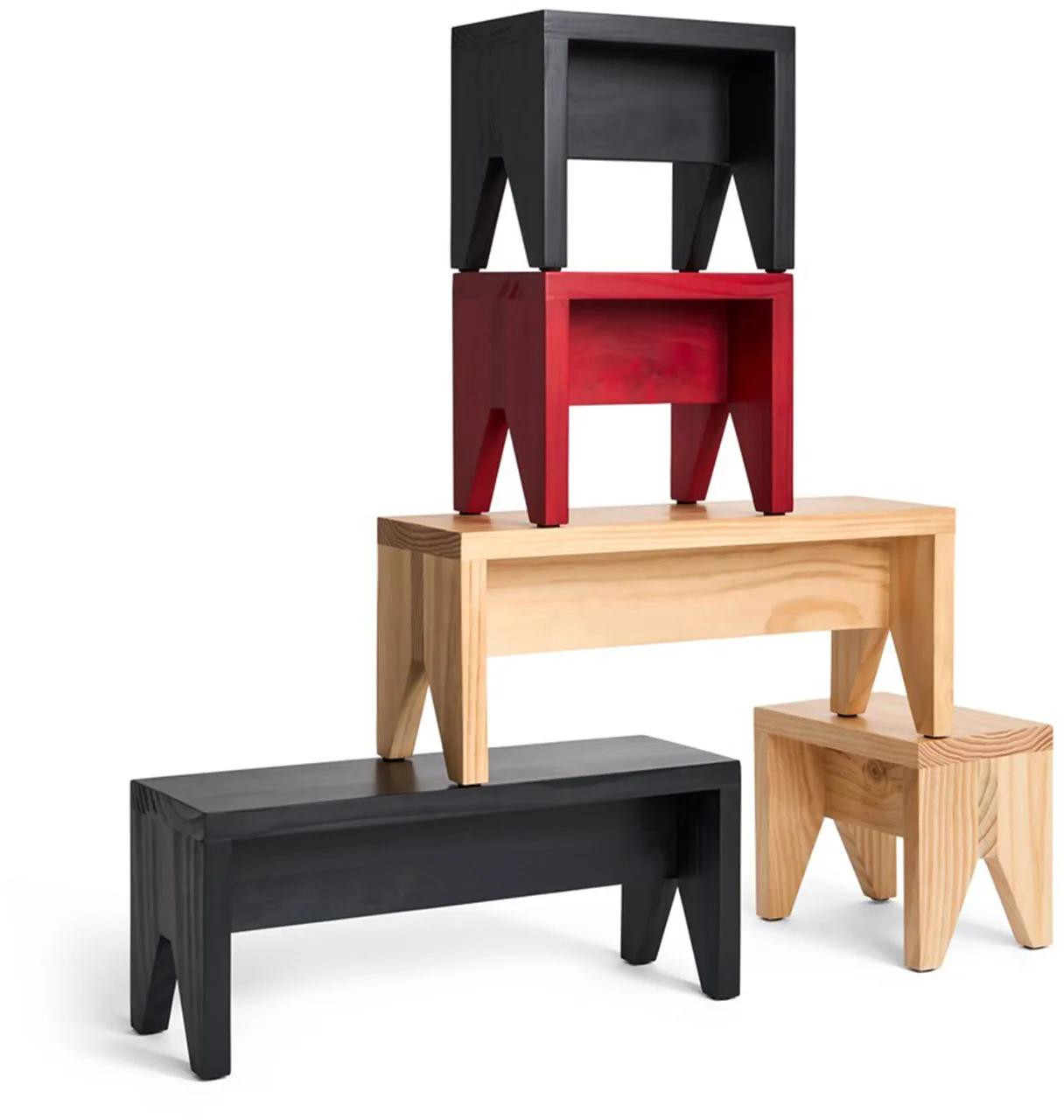 Manolito Long Hocker, Black, 60 cm HAY