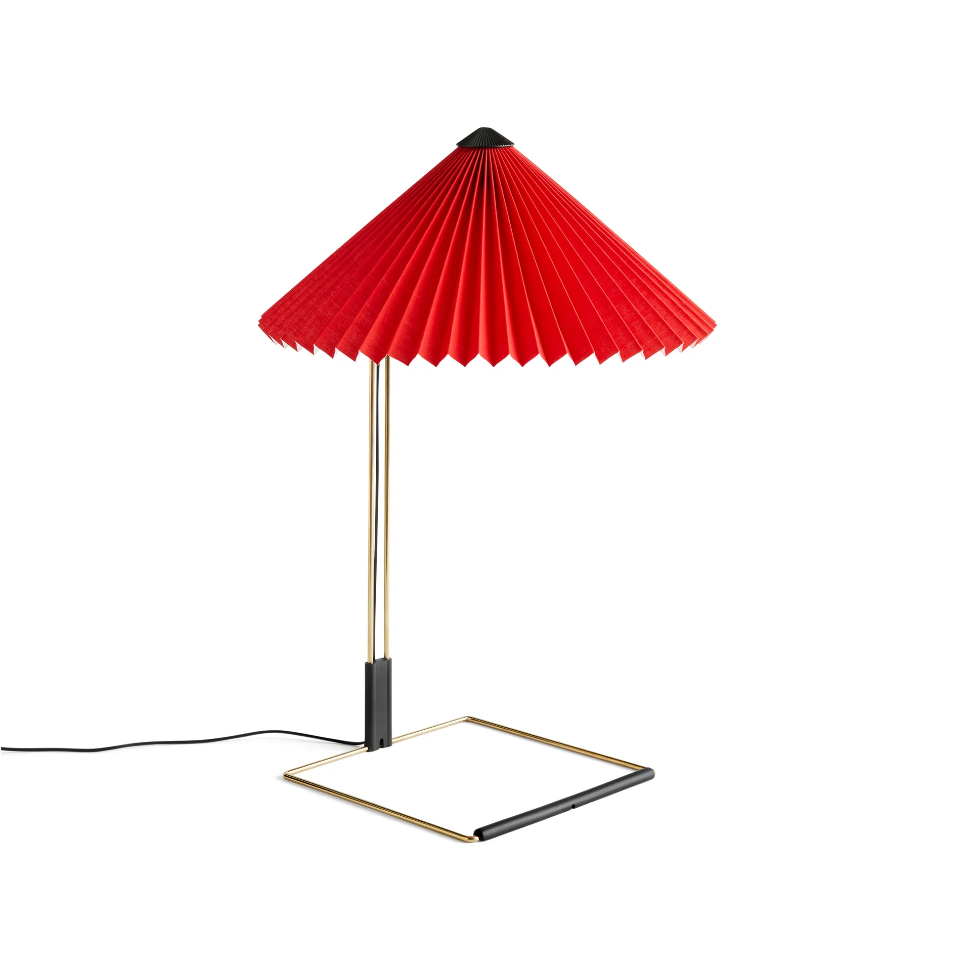 Matin table Tischleuchte Ø38cm, Bright red shade HAY