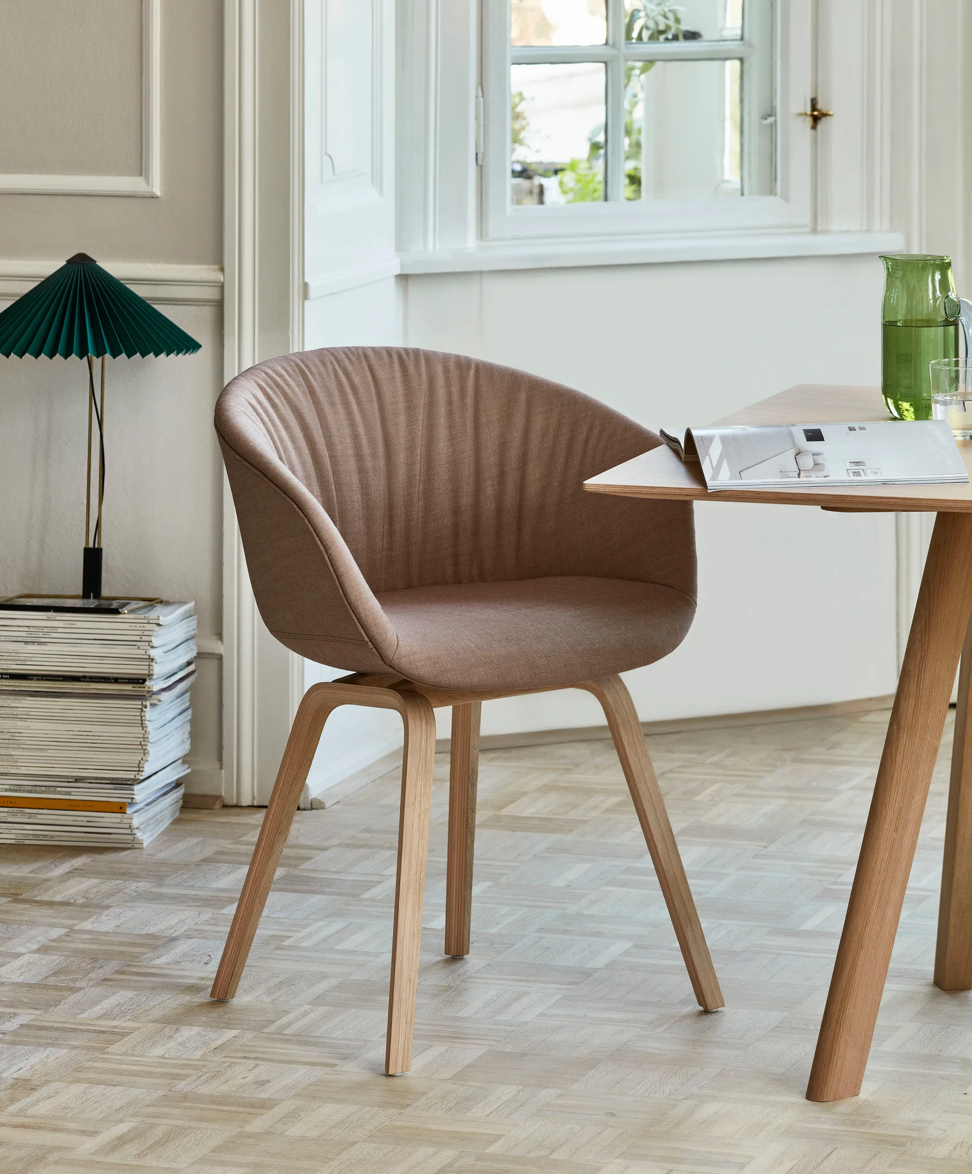 Matin table Tischleuchte Ø38cm, Green shade HAY