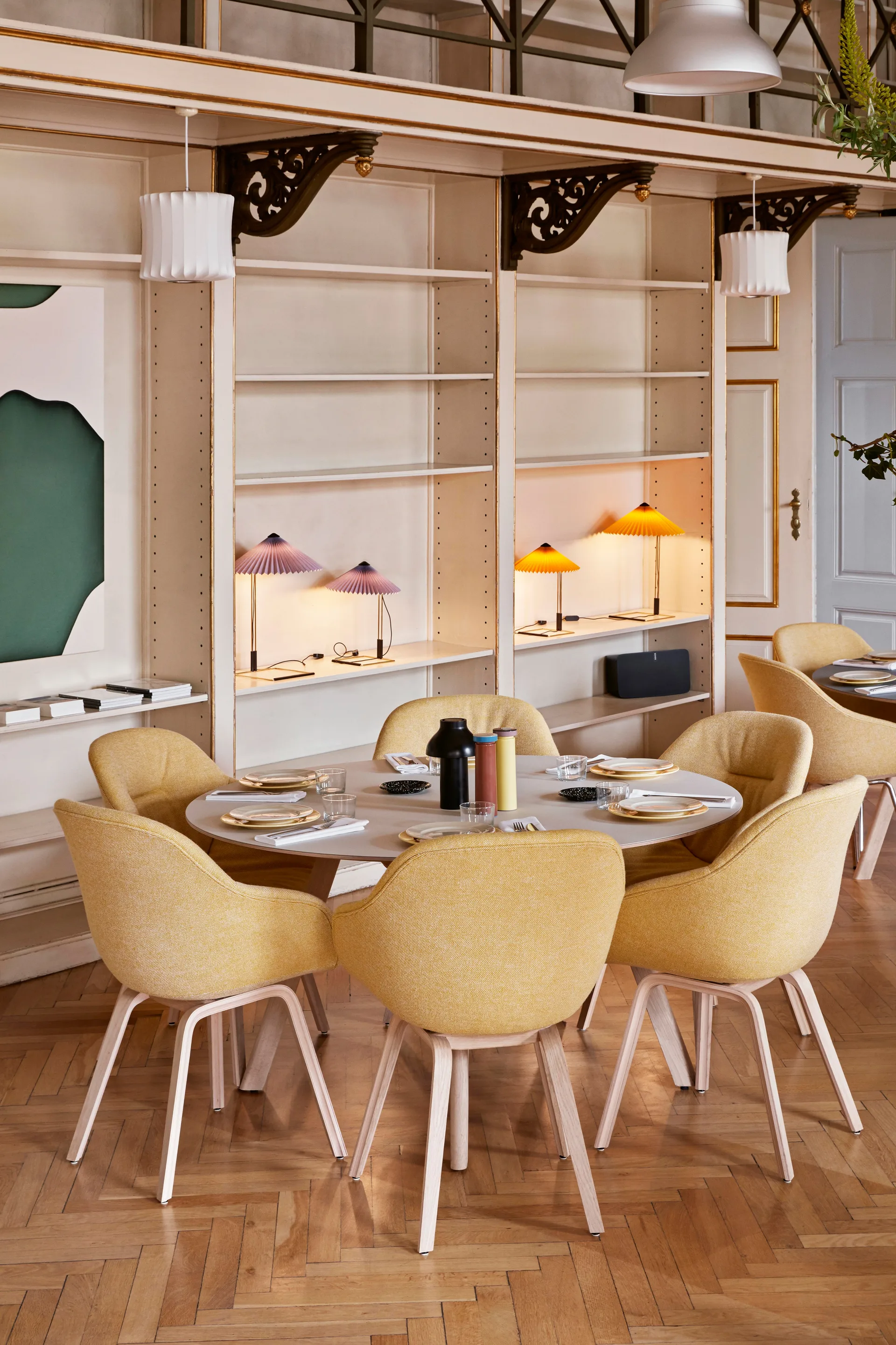 Matin table Tischleuchte Ø38cm, Lavender shade HAY