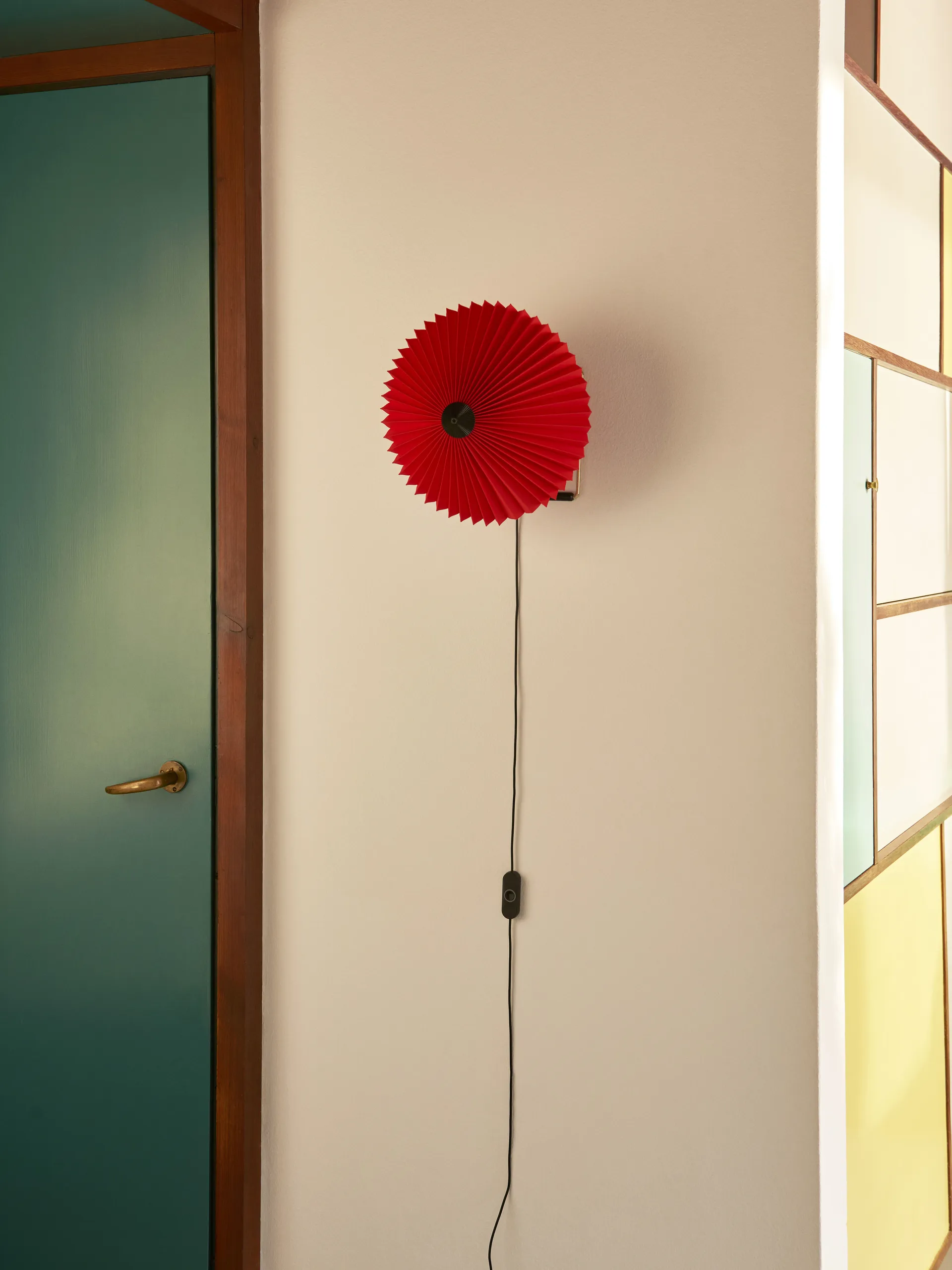 Matin wall Wandleuchte Ø30cm, Oxide red shade HAY