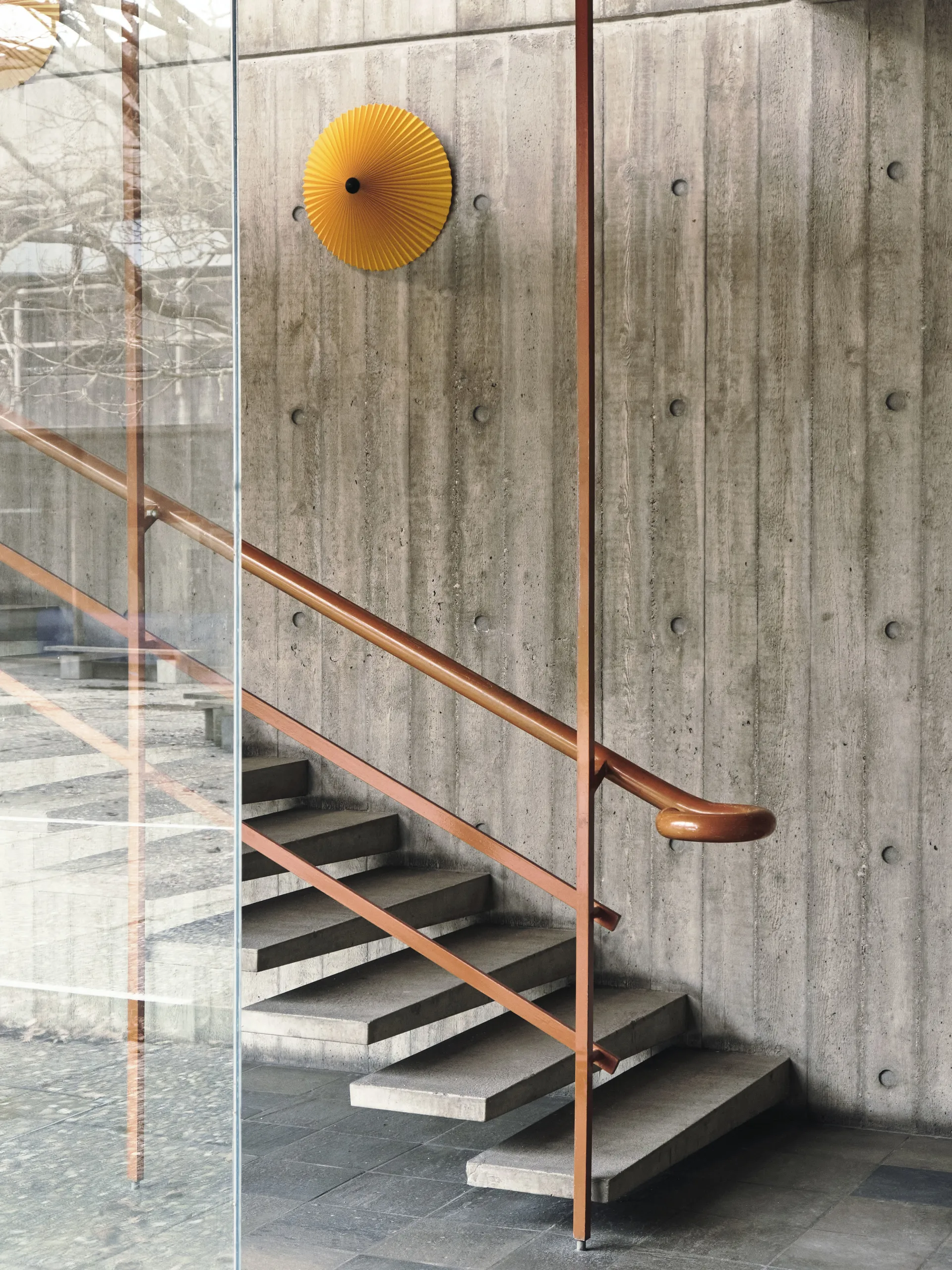 Matin wall Wandleuchte Ø38cm, Yellow shade HAY