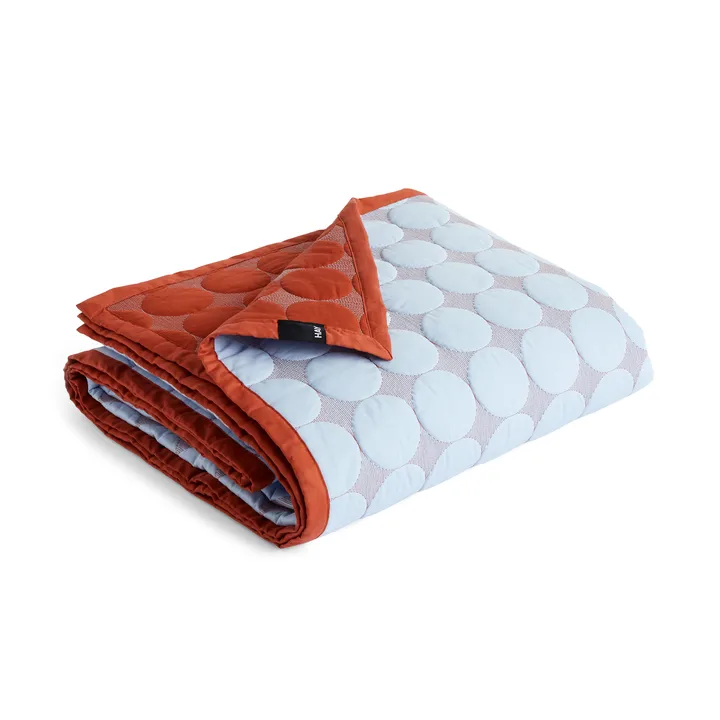 Mega Dot Tagesdecke organic 195 × 245 cm - Light blue - HAY