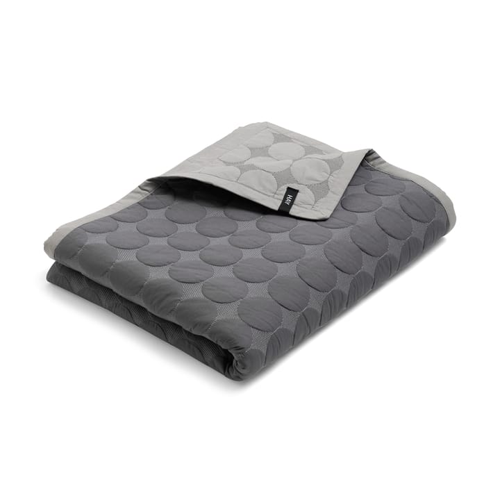 Mega Dot Tagesdecke Organic 195x245 cm - Dark grey - HAY