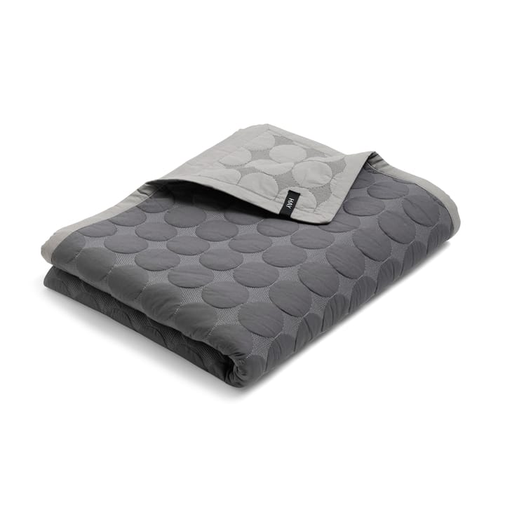 Mega Dot Tagesdecke Organic 235x245 cm - Dark grey - HAY