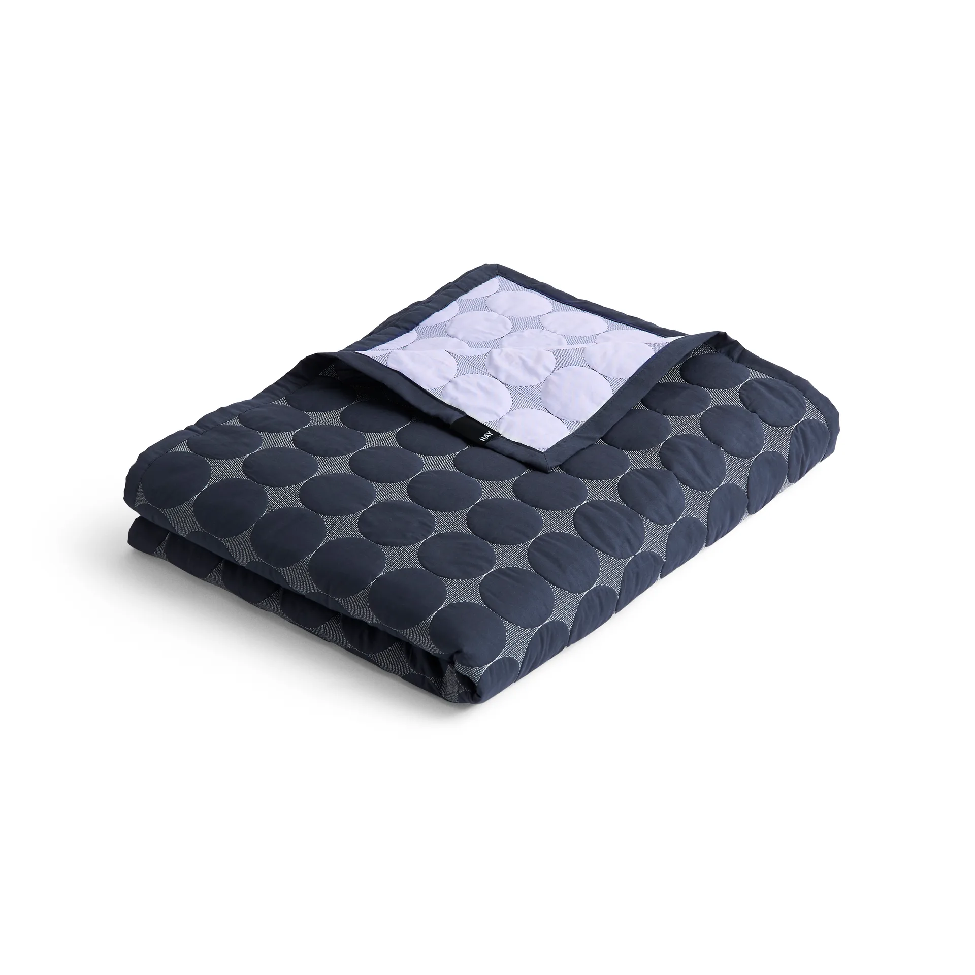 Mega Dot Überwurf organic 260 × 260 cm, Midnight blue HAY