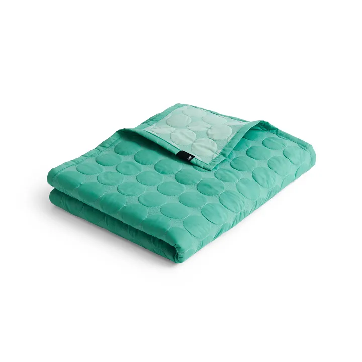Mega Dot Überwurf organic 260 × 260 cm - Sea green - HAY