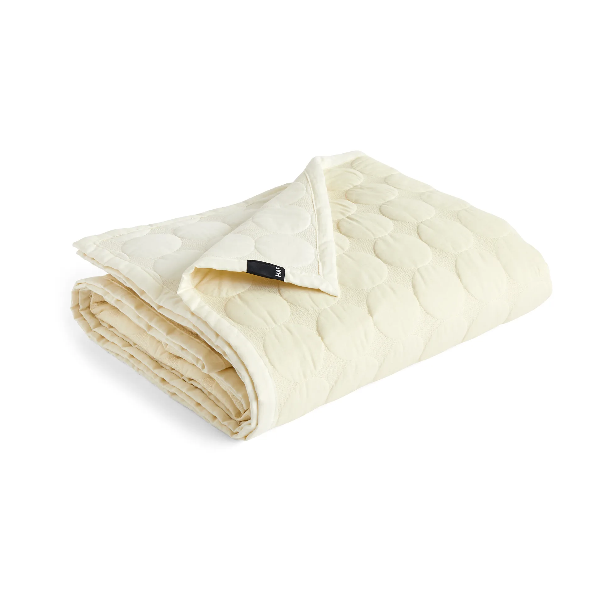 Mega Dot Überwurf Organic 260x260 cm, Ivory HAY