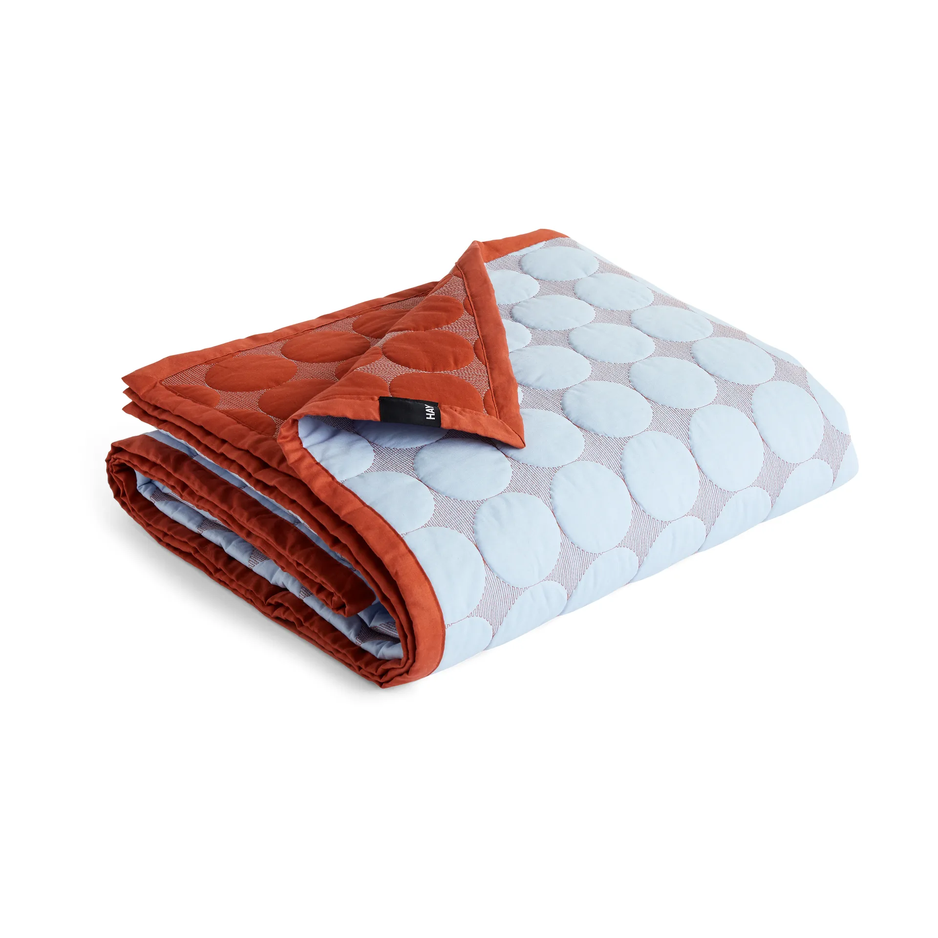 Mega Dot Überwurf Organic 260x260 cm, Light blue HAY