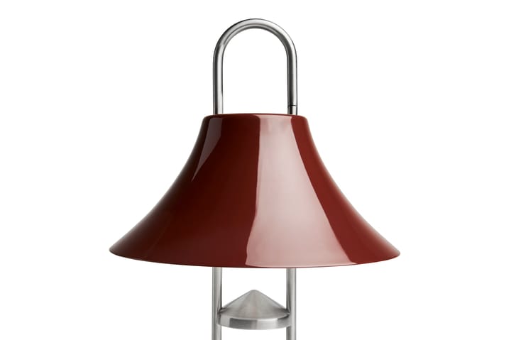 Mousqueton tragbare Tischleuchte, Iron red HAY