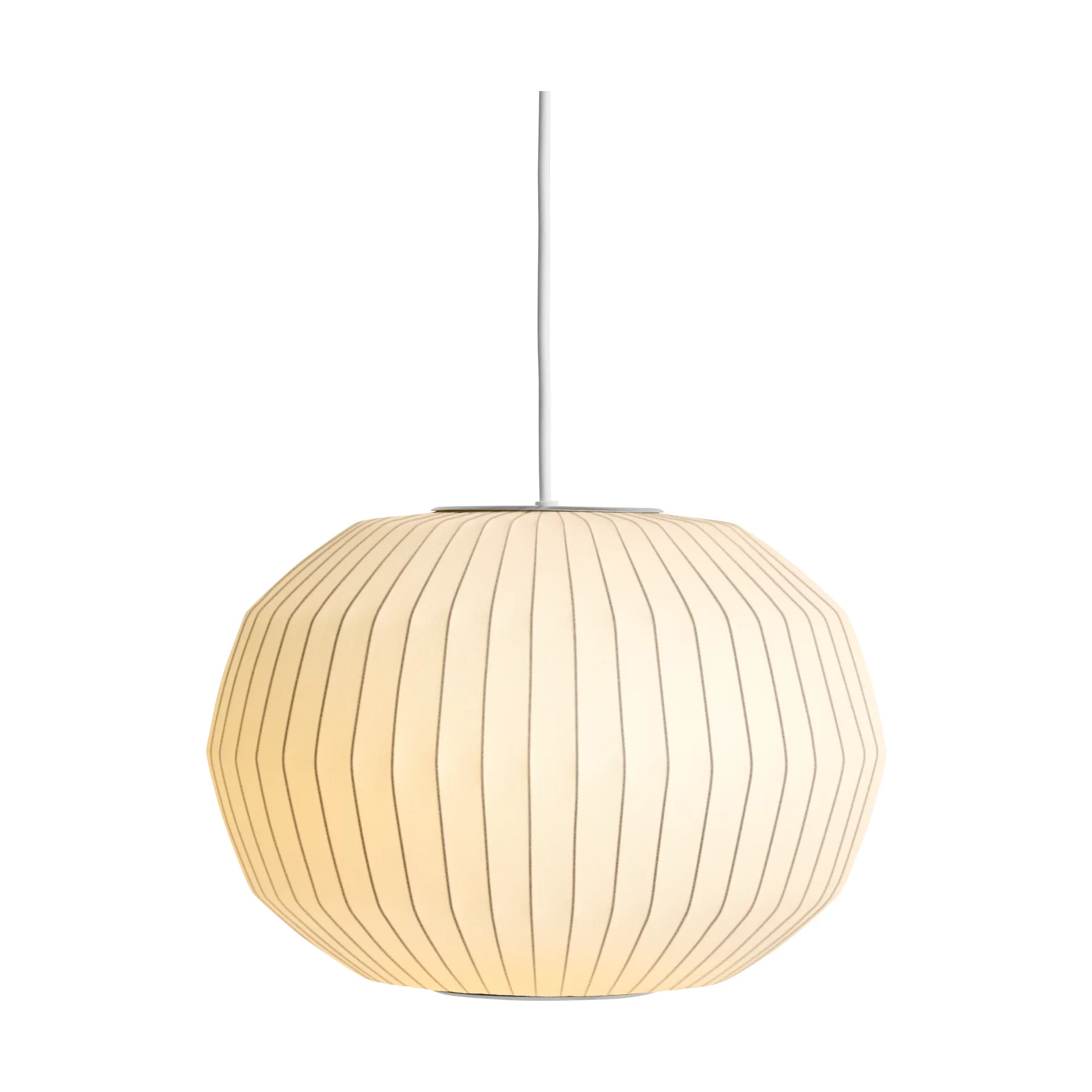 Nelson Bubble Angled sphere Pendelleuchte S, Off white HAY