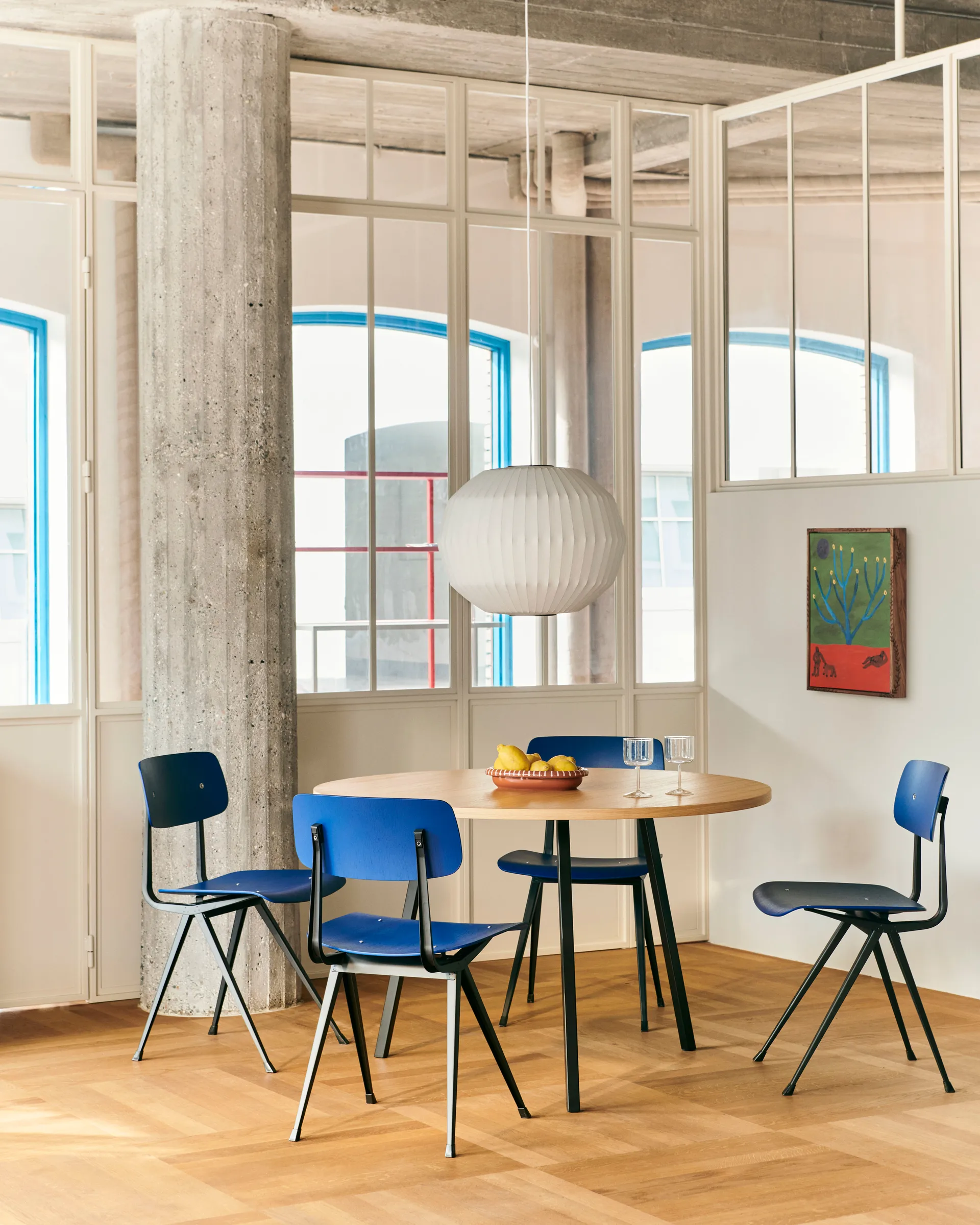 Nelson Bubble Angled sphere Pendelleuchte S, Off white HAY