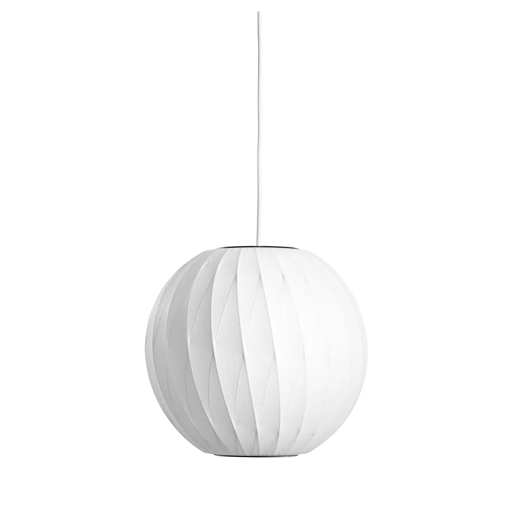 Nelson Bubble Ball crisscross Pendelleuchte S, Off white HAY