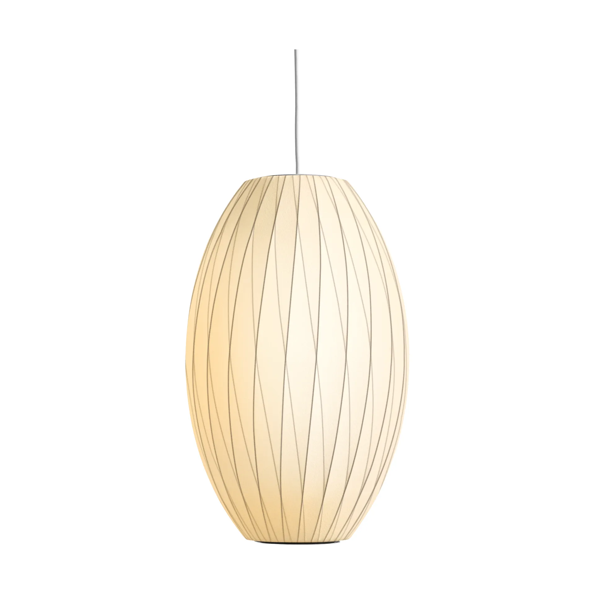 Nelson Bubble Cigar crisscross Pendelleuchte M, Off white HAY