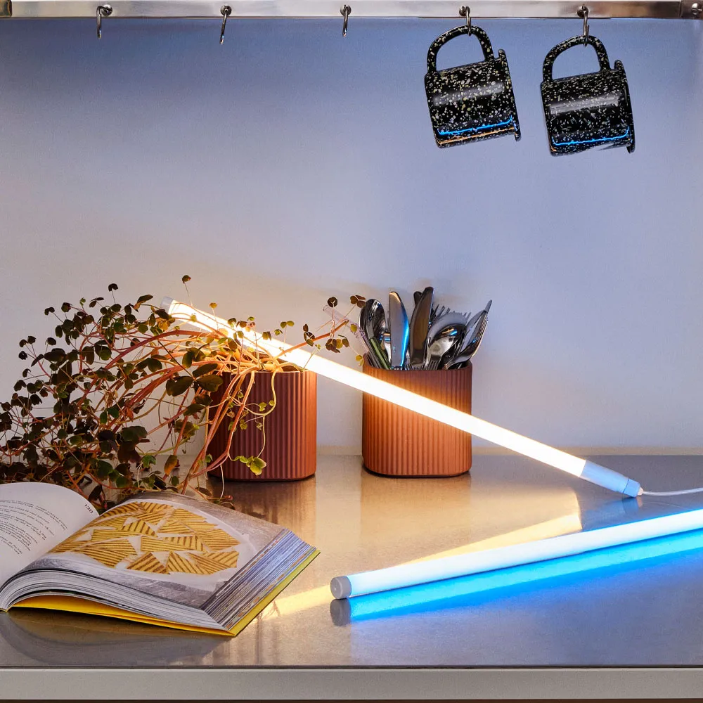 Neon Tube Slim Leuchtstofflampe 50cm, Blue, 50cm HAY