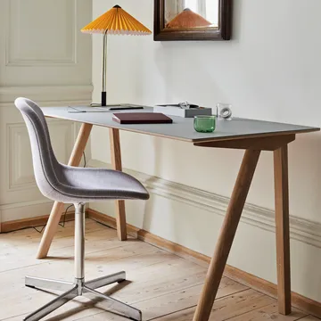 Neu 10 Upholstery Bürostuhl - Remix 163 grey, Aluminium-Drehgestell - HAY