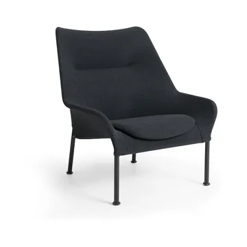 O2 Lounge Chair Sessel - Soft black-schwarzlackierter Stahl - HAY
