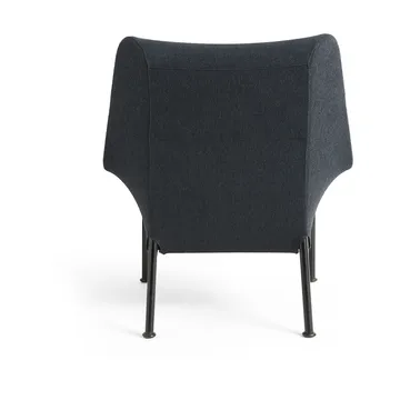 O2 Lounge Chair Sessel - Soft black-schwarzlackierter Stahl - HAY