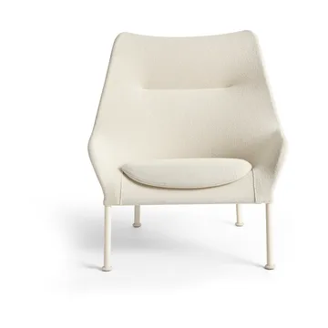 O2 Lounge Chair Sessel - Soft cream-lackierter Stahl eggshell - HAY