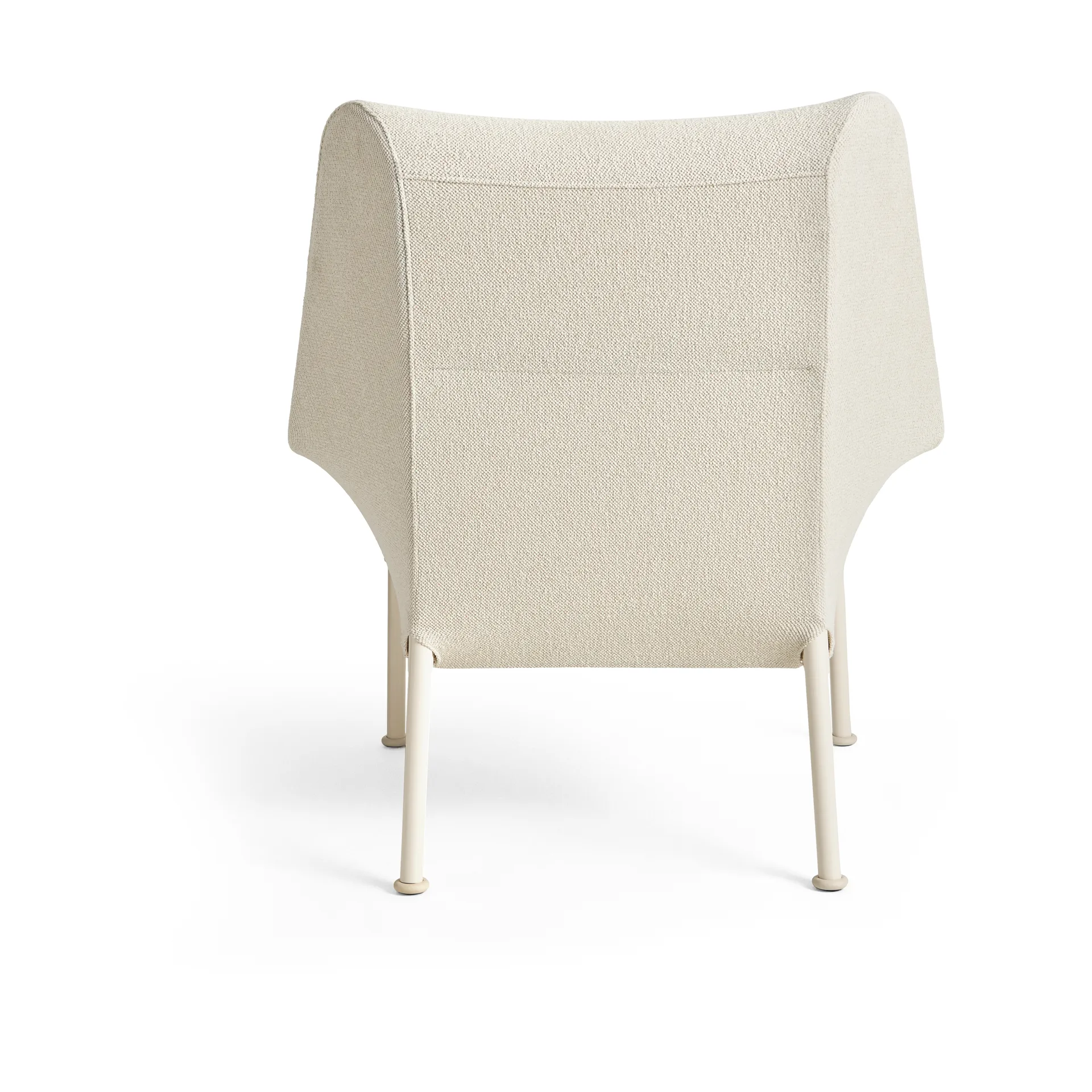 O2 Lounge Chair Sessel, Soft cream-lackierter Stahl eggshell HAY