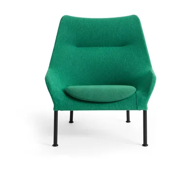 O2 Lounge Chair Sessel - Soft green-schwarz lackierter Stahl - HAY
