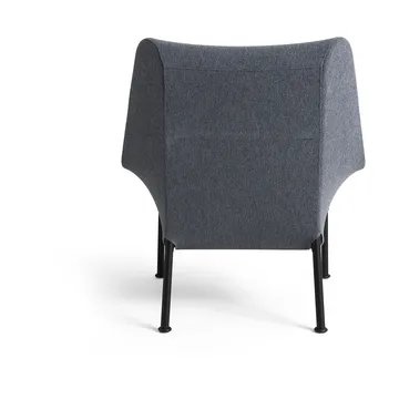 O2 Lounge Chair Sessel - Soft grey-sschwarzlackierter Stahl - HAY